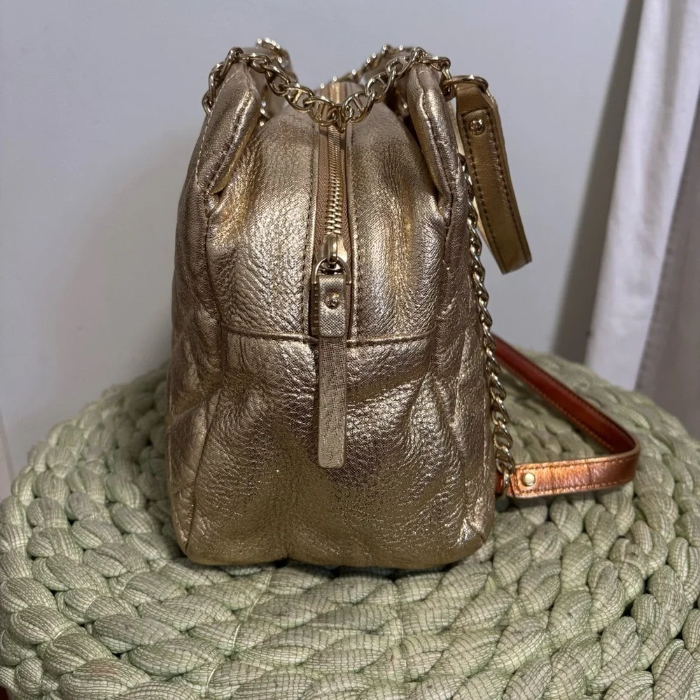 Kate Spade Gold Coast Elizabeth Shoulder Bag Metallic Gold Shoulder Purse NWOT